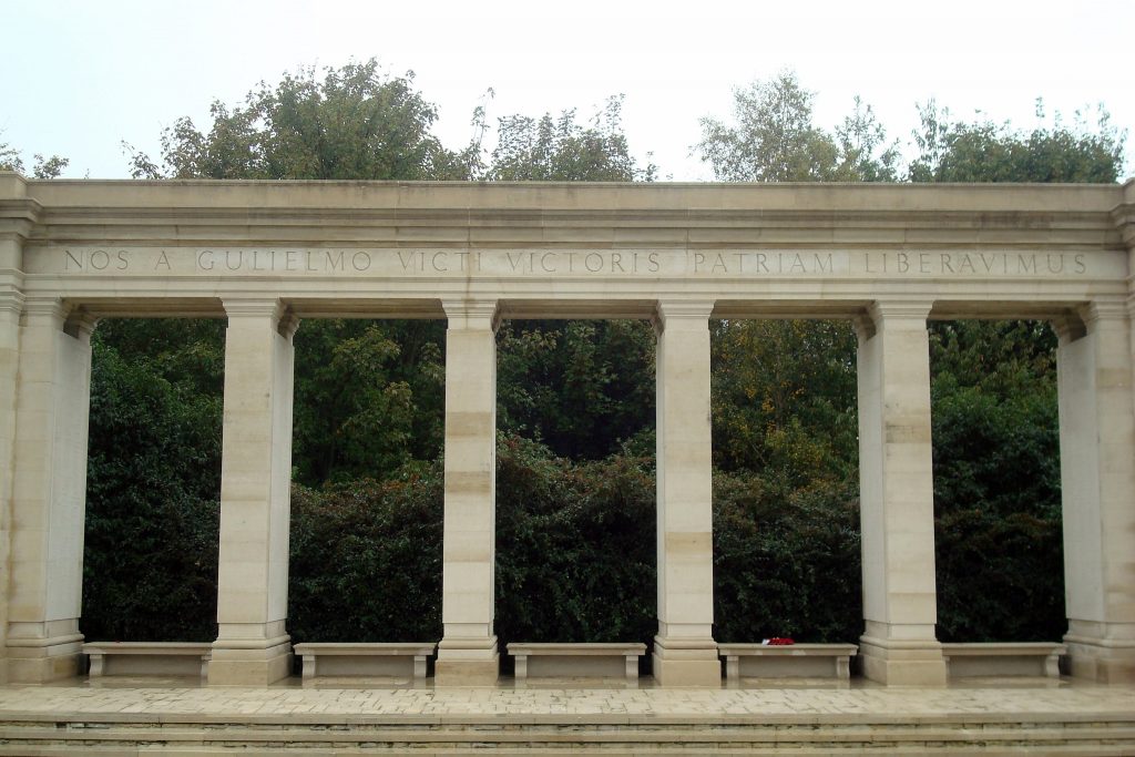 The inscription on the Bayeux Memorial