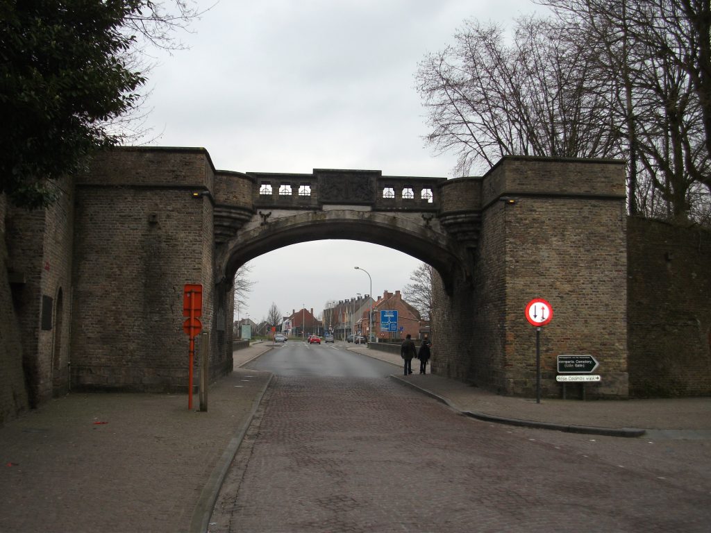 Lille Gate (Rijselpoort) looking in the direction of Lille