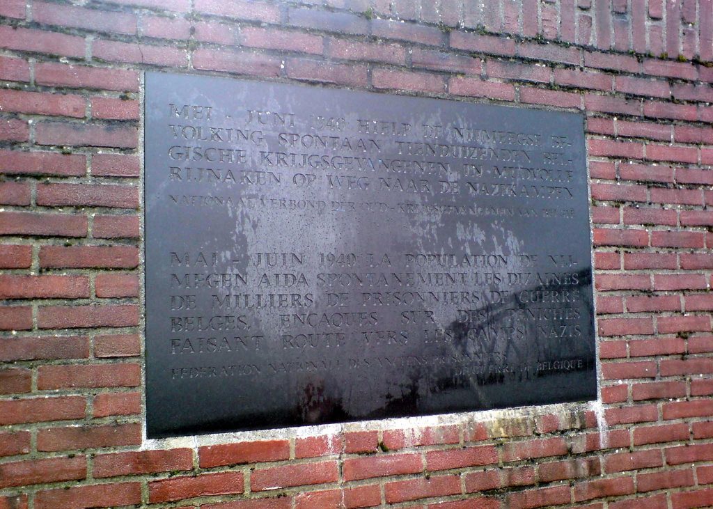 Belgian POWs Memorial Plaque