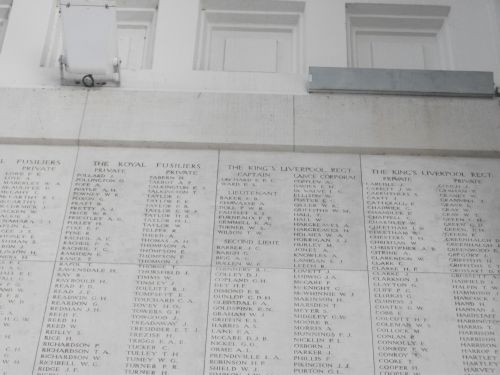 Aidan Chavasse listed on the Ypres (Menin Gate) Memorial.