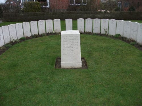 Special Memorial for graves subsequently lost at Fusilier Wood Cemetery