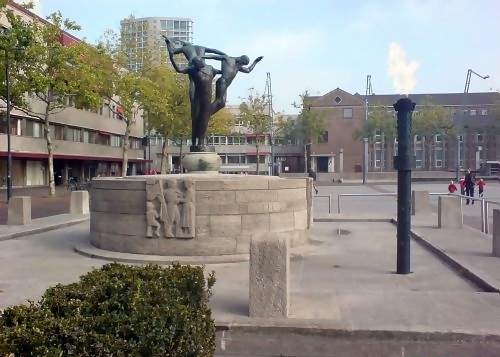 Eindhoven Liberation Monument and eternal flame