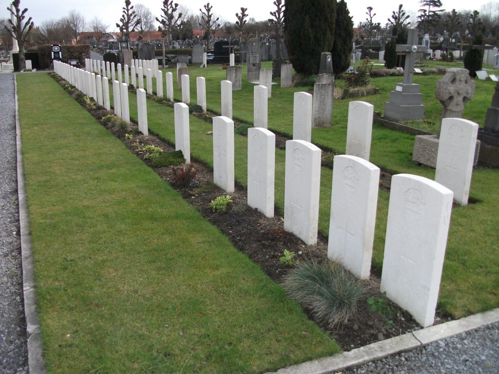 Graves in Ypres Town Cemetery